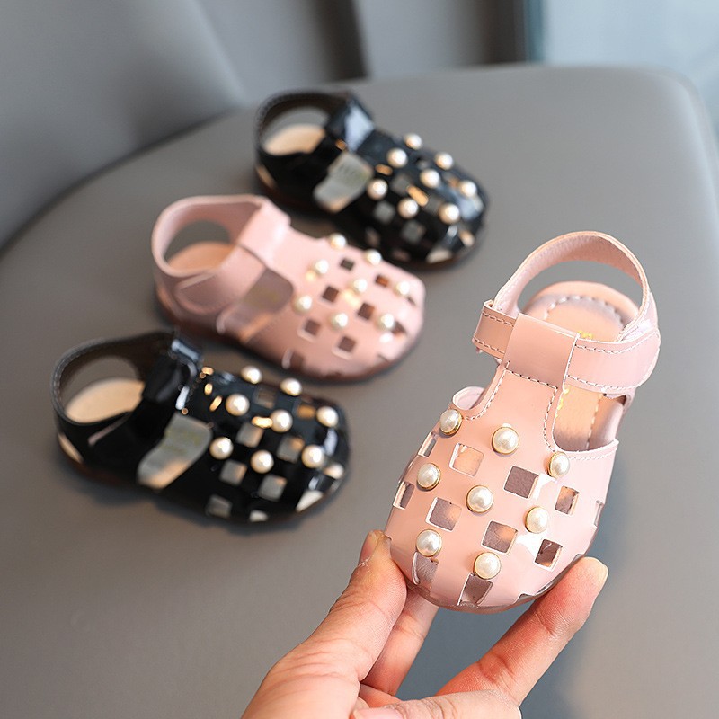 Processed Baby Girl Sandals Beef Tendon Soft Bottom 0-3 Years Old 2 Baby Non-Slip Toddler Shoes Summer Western Style Little Princess Shoes