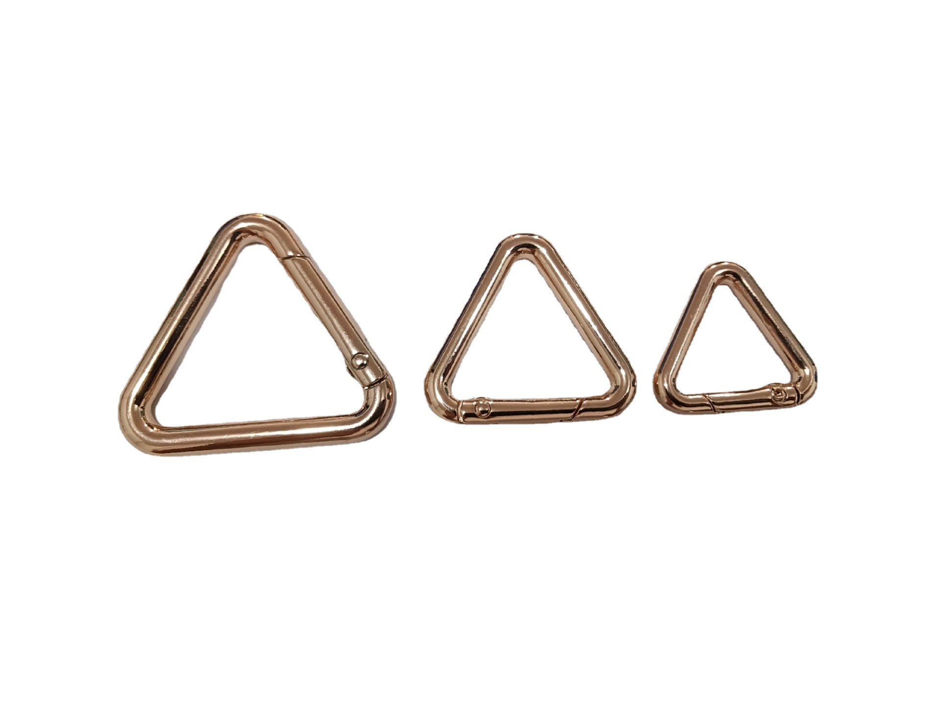 手机配饰五金弹簧圈三角形金属钥匙扣异形弹簧圈箱包五金装饰批发