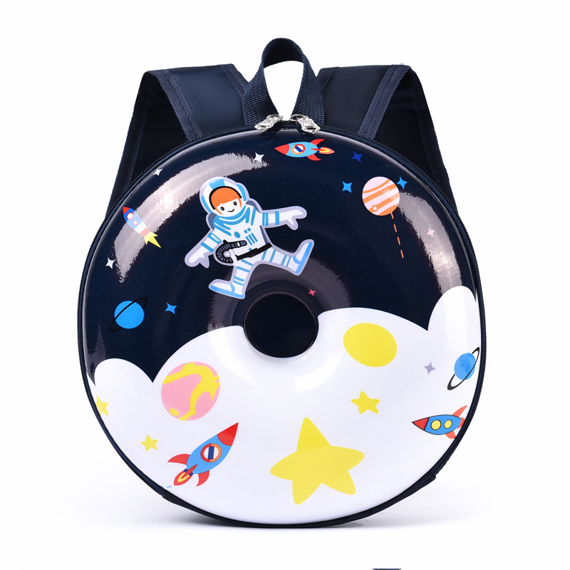 Children's Schoolbag New Cartoon Cute Doughnut Backpack Kindergarten Boys and Girls Lightweight Rainbow Creative Backpack