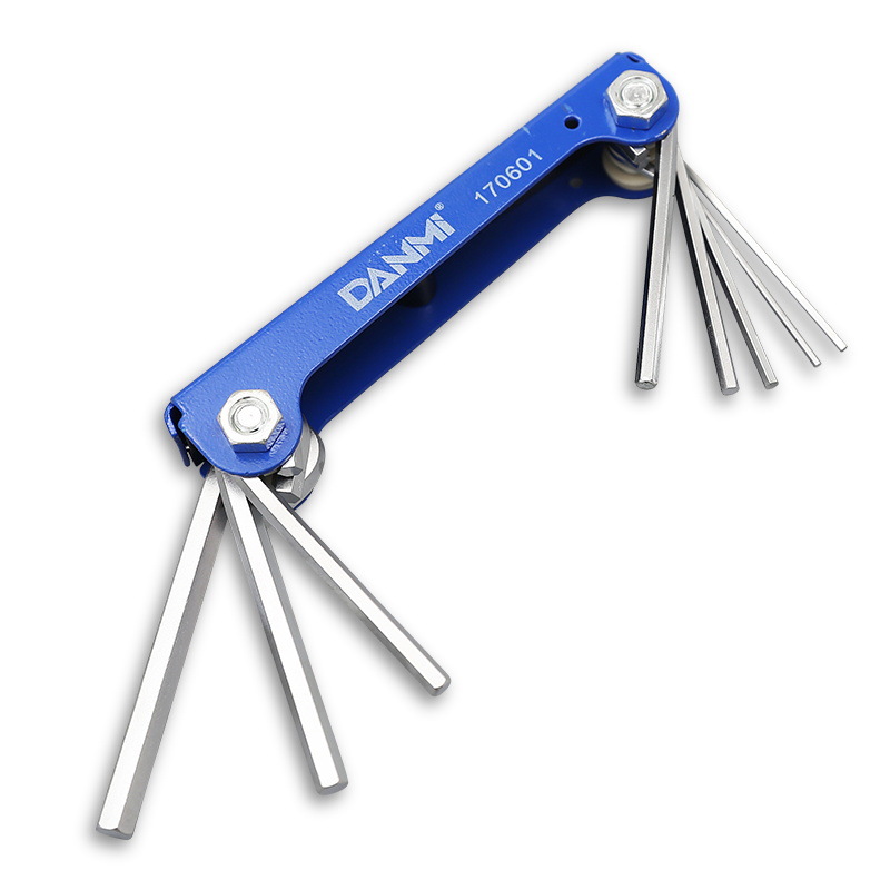 Danmi Tool Hex Wrench Set Tool Folding Convenient Internal Hexagonal 6-Angle Screwdriver Hexagonal Wrench