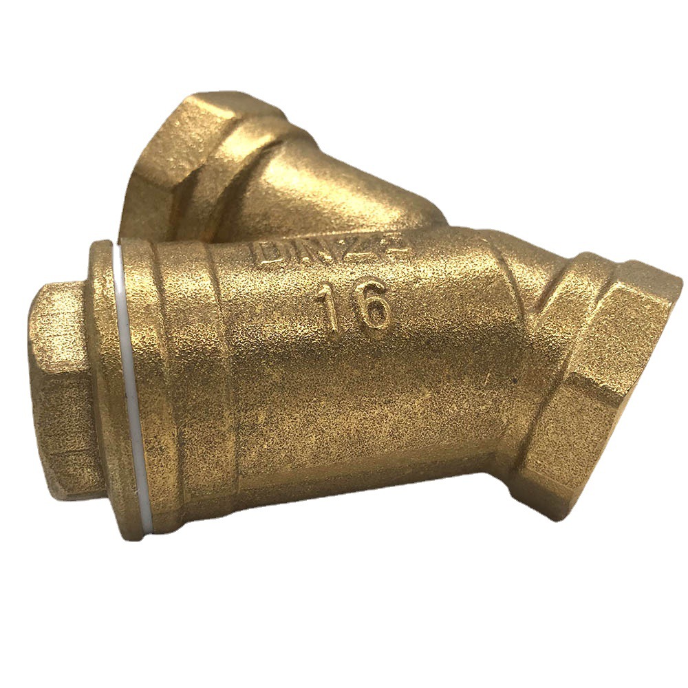 埃美柯607黄铜y型过滤器口径dn25黄铜阀门加厚排污阀阀门过滤器