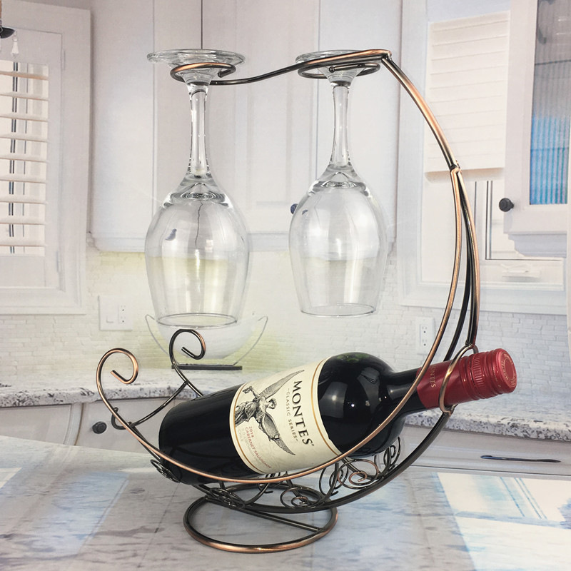 Dual-Purpose Double Bottle Wine Rack