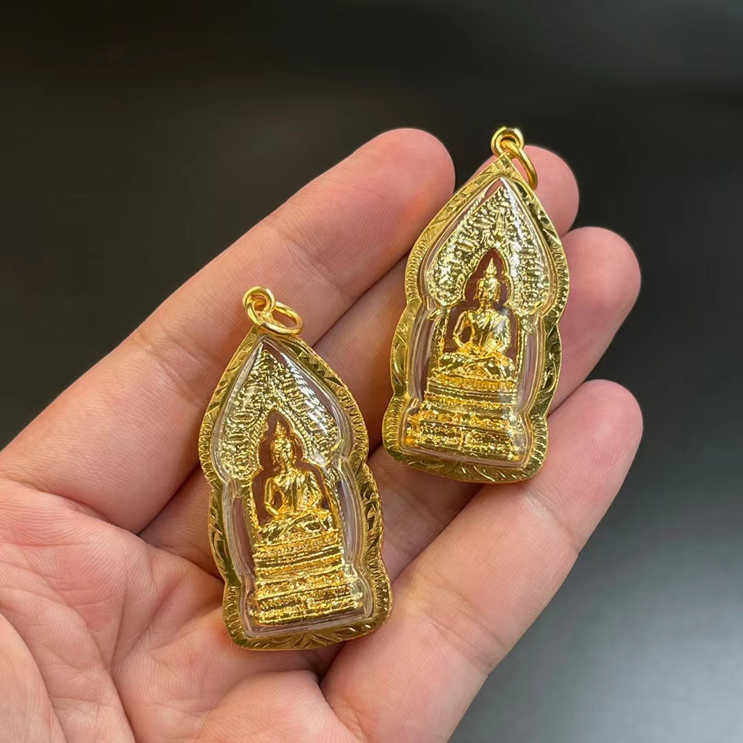 泰国佛牌 僧王庙原庙正品佛祖自身吊坠鎏金壳不褪色-阿里巴巴
