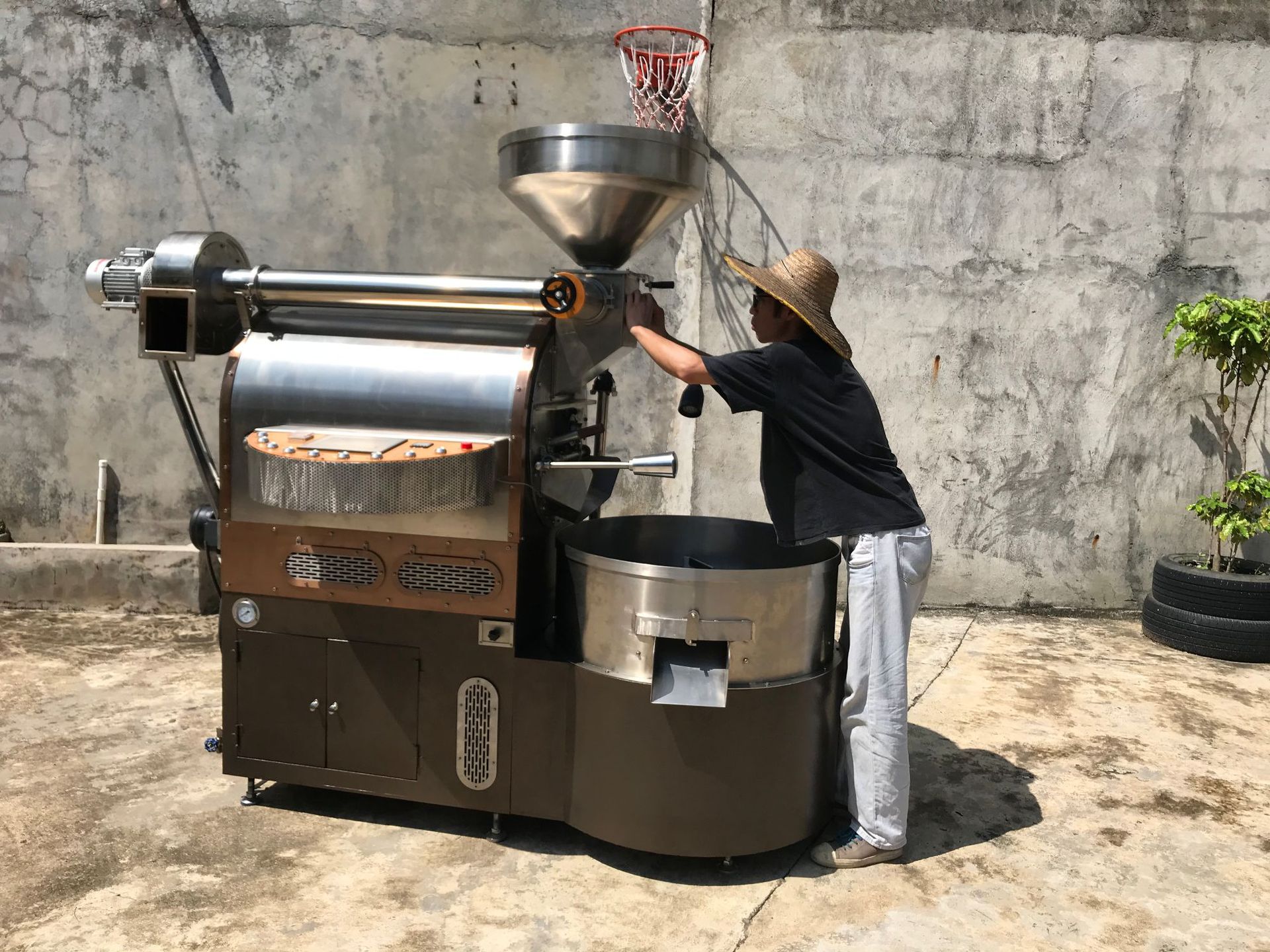 粤鼎锋20公斤咖啡烘焙机咖啡烘豆机咖啡豆烘焙机烘炉咖啡烘焙设备