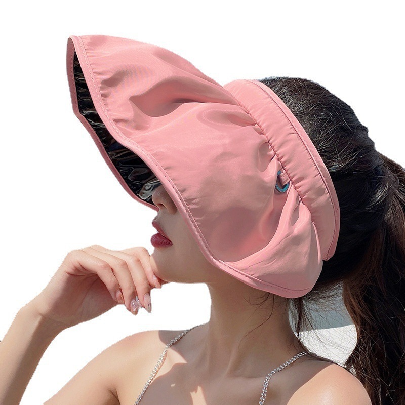 Factory Self-Produced and Self-Sold Shell Sun Protection Hat Female Summer Cover Face Beach Sun Hat Cycling Air Top Sun Hat