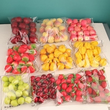 草莓水果蔬菜模型树莓小水果果摆件橱窗装饰摆件拍摄道具