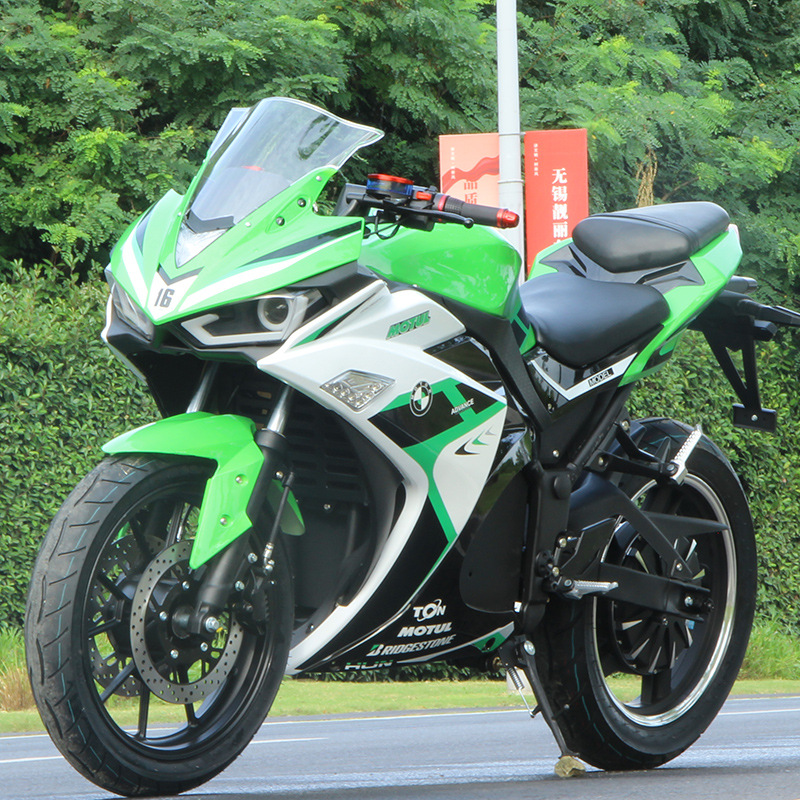 新款电动摩托车跑车r3款地平线两轮成人大型公路赛趴赛街车可上牌