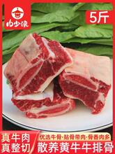 牛排骨5斤新鲜牛腩带肉牛肋排牛仔骨生鲜黄牛牛肉牛排黄膘冷冻