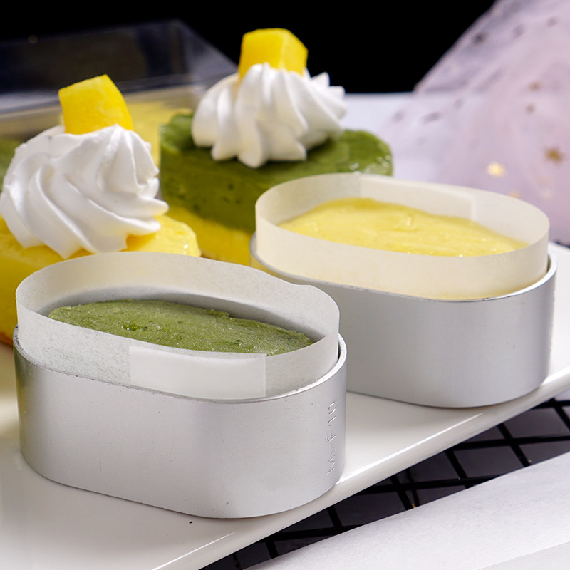 半熟芝士模具 椭圆慕斯圈芝士蛋糕模小烤箱饼干围边纸烘焙家用