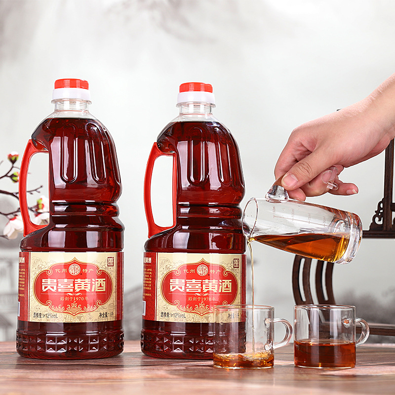 山西代州特产贵喜黄酒复古整箱12瓶黍米黄酒手工酿造半甜型黍米酒