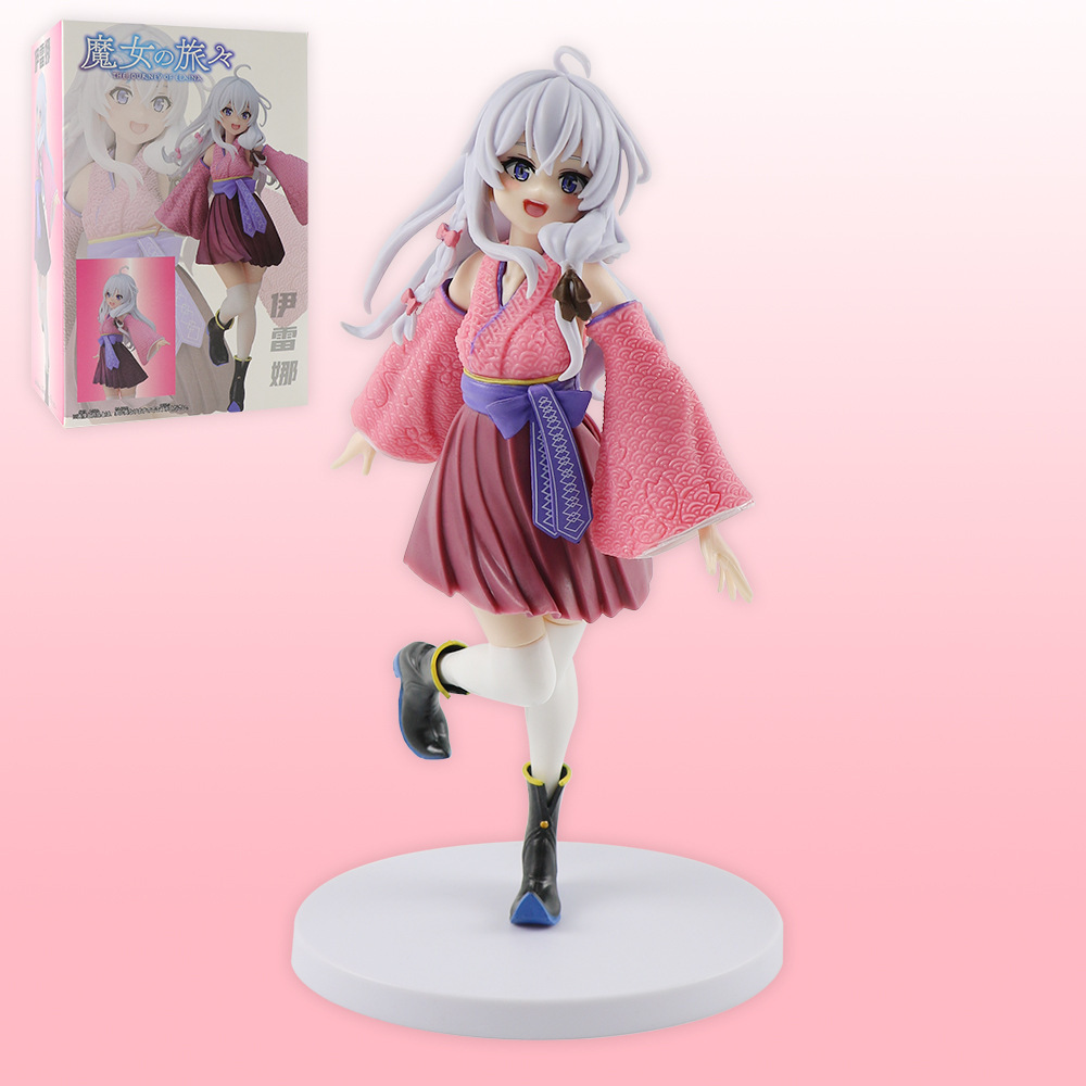 樱花伊蕾娜美少女宅男和服伊雷娜手办动漫公仔机箱摆件魔女之旅