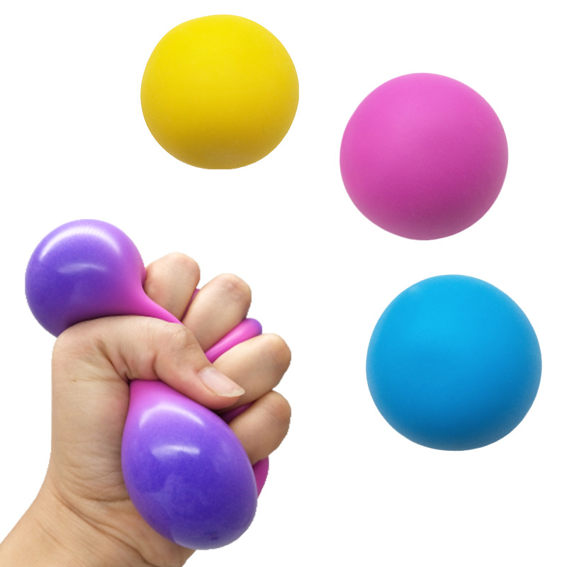 Cross Mirror Hot Sale Tpr Soft Rubber Vent Ball Decompression Toy Eva Stretch Extrusion Color Changing Flour Ball Squeezing Toy