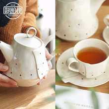0B32陶瓷咖啡杯子欧式复古下午茶杯咖啡壶英式下午茶茶具套装