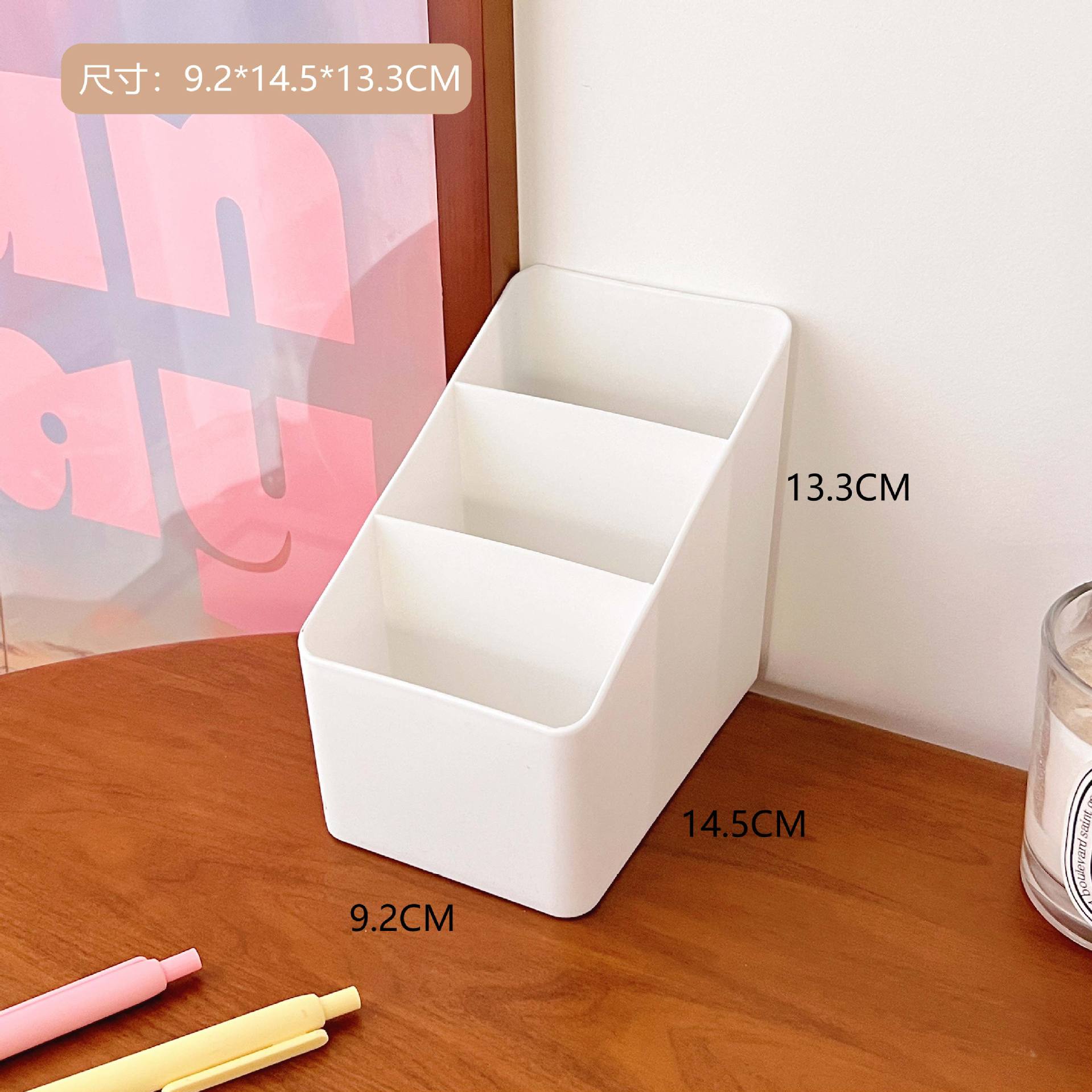 INS Internet Celebrity Black Desktop Storage Box Student Dormitory Cosmetic Organizing Box Cotton Swab Cotton Puff Socks Storage