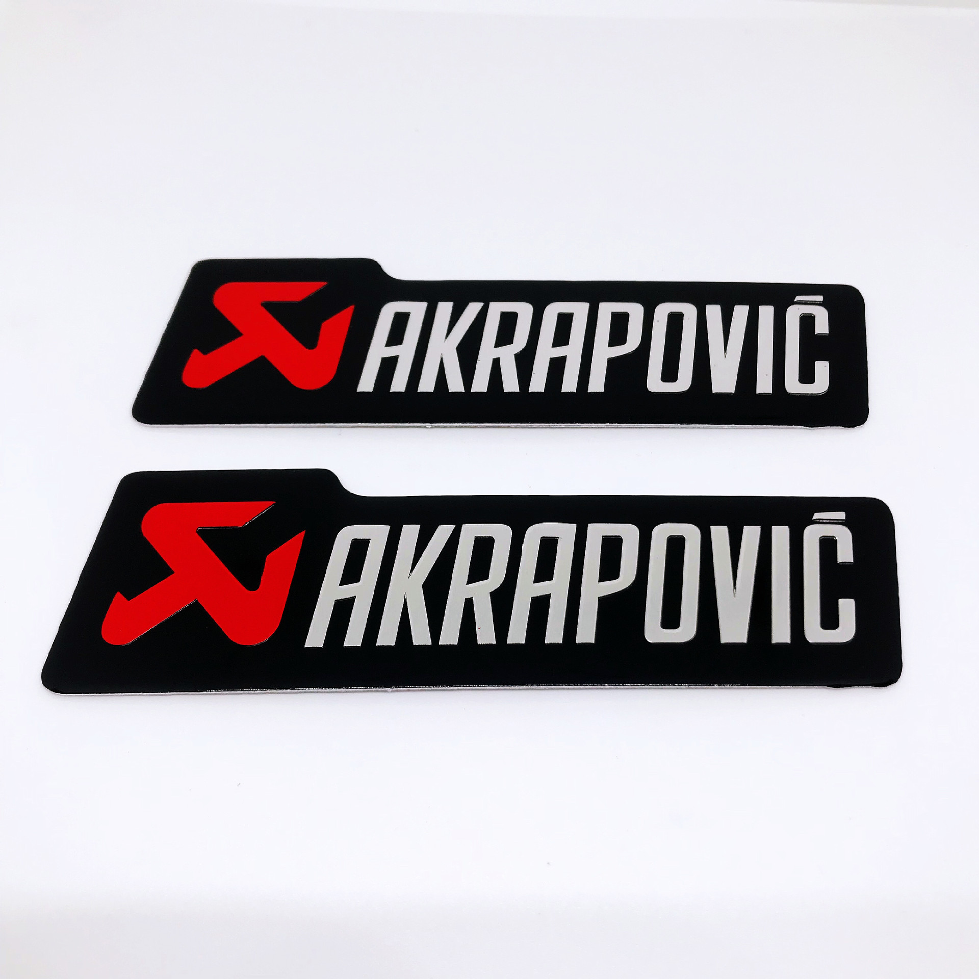 适用雅马哈黄龙摩托车排气管贴标 吉村天蝎akrapovic改装金属铝标