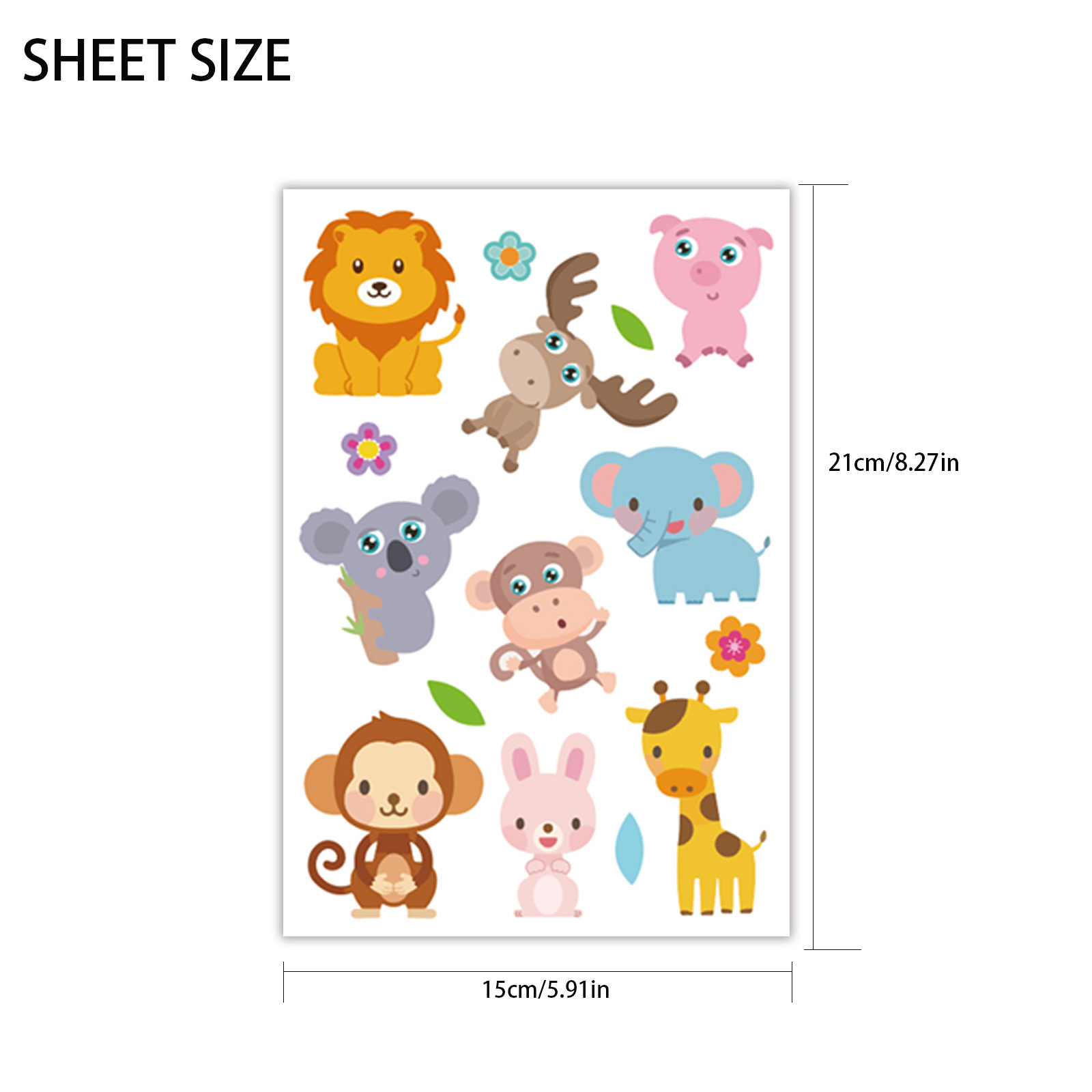 Mini Animal Stickers Parent-Child Interaction DIY Creative Game Children Gift Gift Stickers TZ-DIY-DW-DW-6