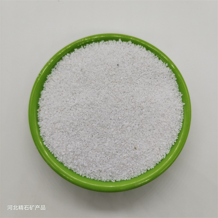 天然白色彩砂雪花白20-40目 真石漆涂料 儿童娱乐砂
