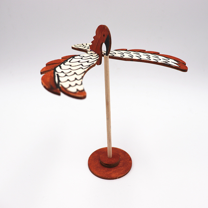 纯手工木质平衡鸟 平衡鹰diy科技小制作发明儿童重心益智玩具礼品