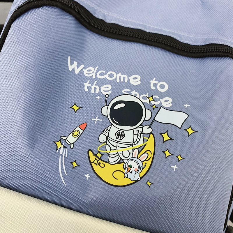 Large Capacity Women's Korean-Style Junior and Senior High School Student Men's and Women's Schoolbags 2023 Donier Astronaut Cute Computer Backpack