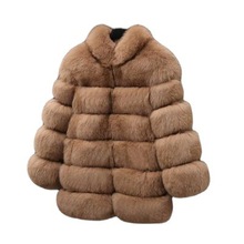 厂家直销狐狸毛衣服加厚保暖狐狸毛外套可以做各种颜色尺码