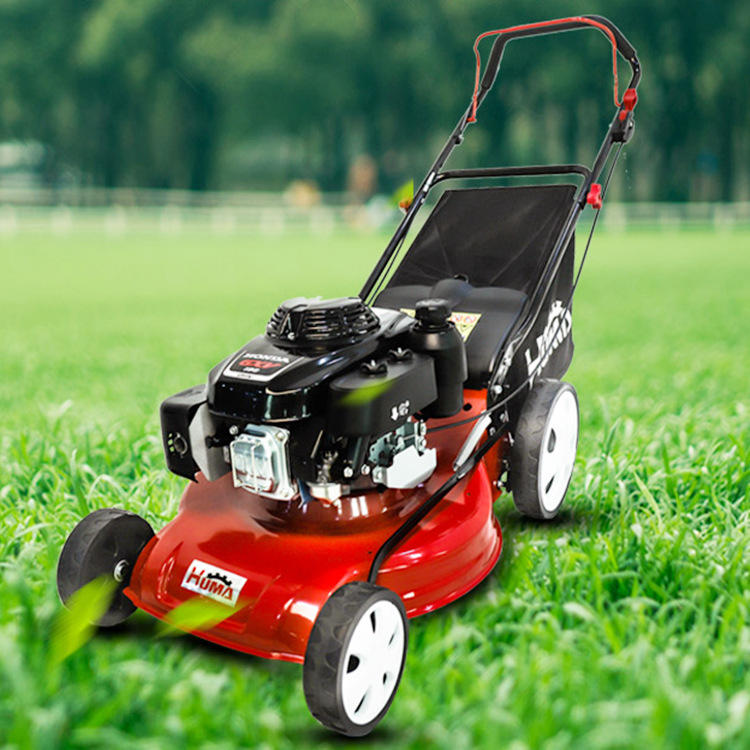学校工厂手推汽油剪草机 18寸草坪绿化修剪机 170动力新款割草机