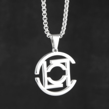 潮牌clot联名aj潮流nike玉石丝绸印花项链吊坠休闲宽松男女短袖