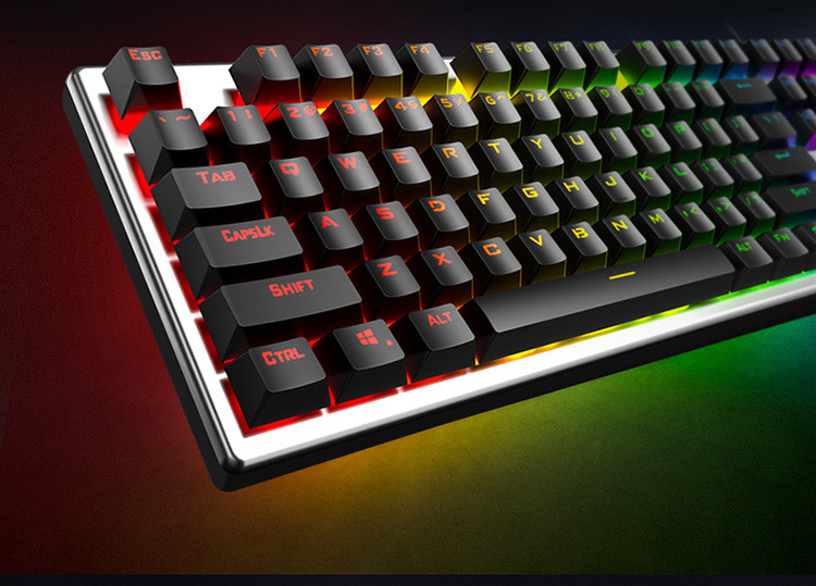 k500机械手感有线键盘台式笔记本办公网吧背光家用办公游戏键盘