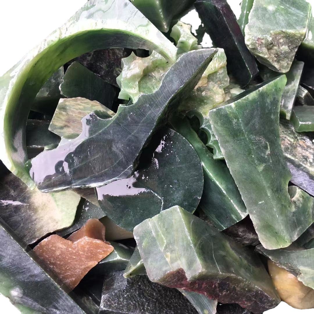 和田玉碧玉原石批发玉器玉石碎边角料新手练手 学徒练手材料销售