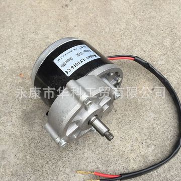 羚鹰电动车电机游乐设备农用机械直流有刷减速电机长轴12v250w