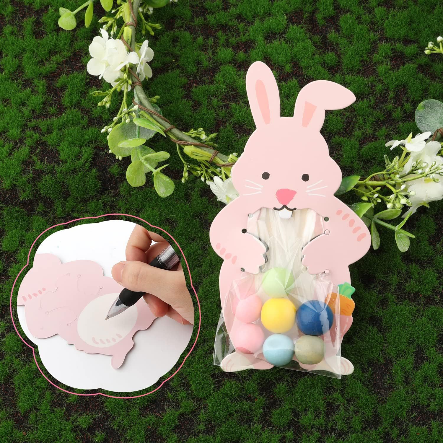 Easter Paper Box Party Disposable Gift Bag Rabbit Candy Box Biscuits Bag Cross-Border Rabbit Candy Bag