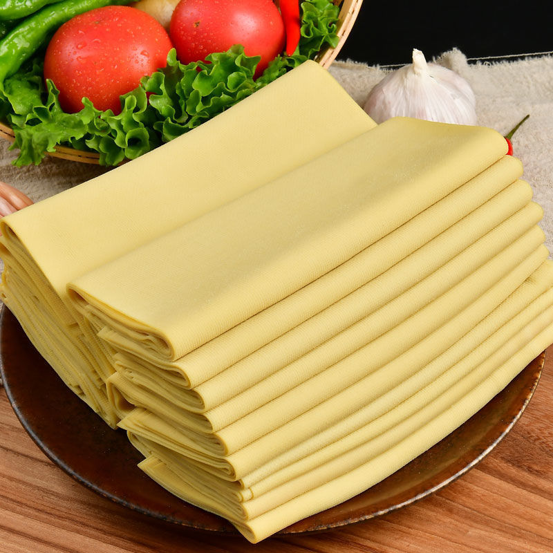 伺候客东北干豆腐豆皮千张百叶豆腐皮湿豆皮东北特产500g/袋