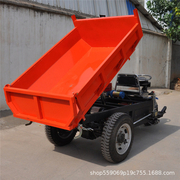 垒资厂家定制型农用矿用工地用电动三轮液压自卸运输车 电翻斗车