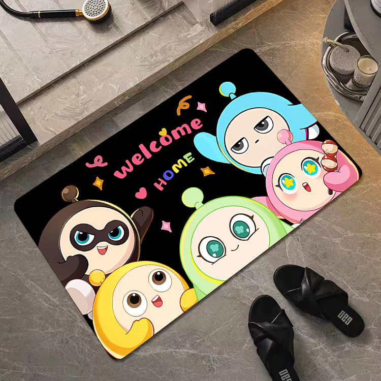 卡通可爱蛋仔派对地垫网红新款卫生间家用防滑吸水硅藻泥耐脏脚垫
