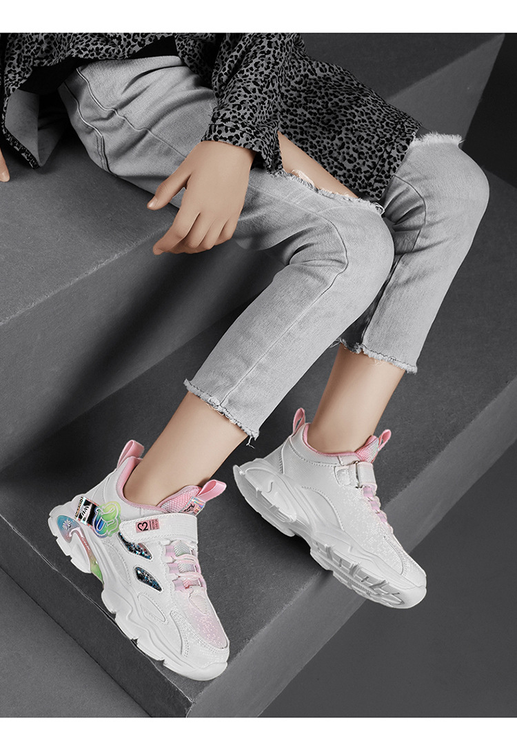 2021秋冬季新款酷奇童鞋飞织双网运动鞋男女童青少年儿童四季鞋