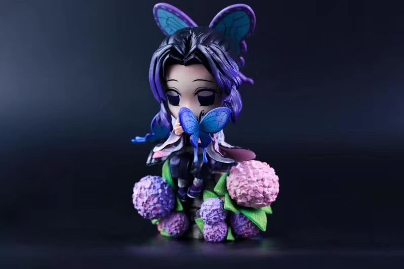 鬼灭之刃 sd 蝴蝶忍 q版场景 盒装手办 玩具模型-阿里巴巴