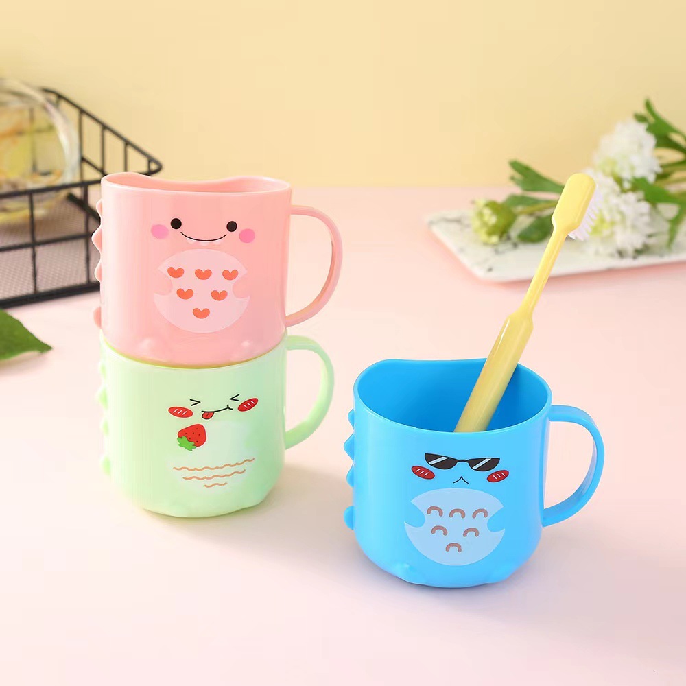 儿童卡通漱口杯 宝宝可爱加厚刷牙杯 企鹅卡通口杯可印logo