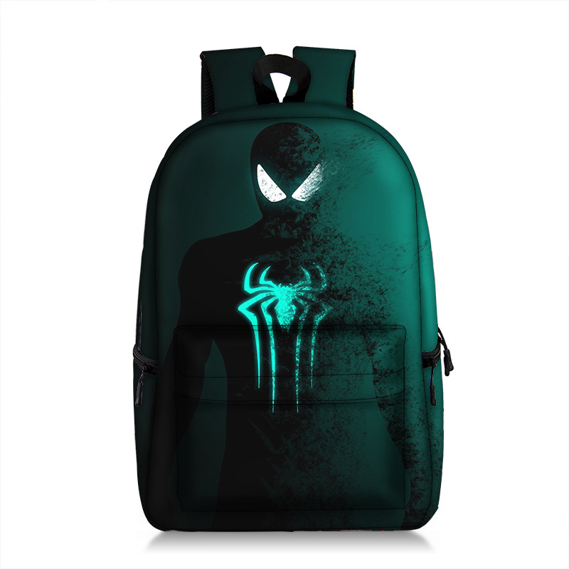 New Cross-Border Spider-Man Elementary School Studebt Backpack European and American Cartoon Cartoon Schoolbag Polyester 3D Printing Lightweight Backpack