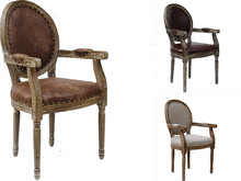 美式复古餐椅欧式实木现代休闲简约椅北欧时尚新古典咖啡厅椅子