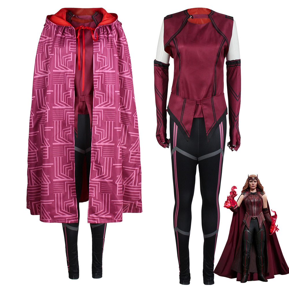 旺达·幻视cos服猩红女巫绯红女巫cosplay服装万圣节套装电影美剧