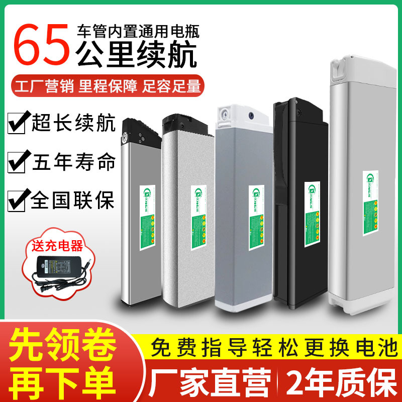 电动自行车4810锂电池众德森金时捷洋铃台铃深远60可拆卸电瓶