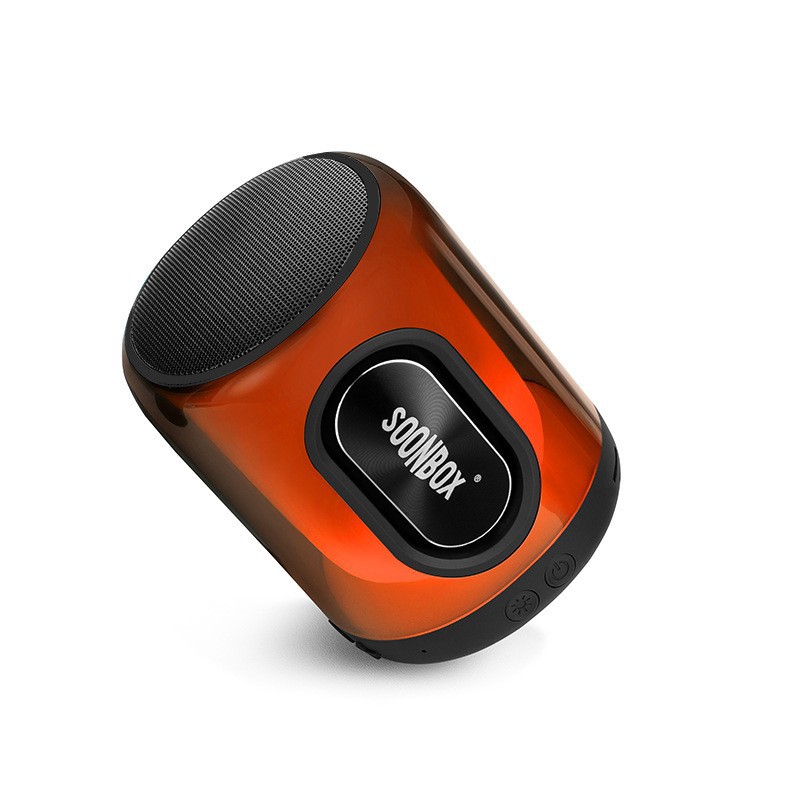 圆型战鼓重低音蓝牙音箱支持usb tf 播放 全屏炫彩跨境mini小音箱