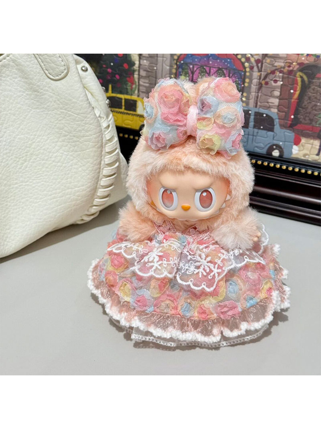 前方高能labubu娃衣17cm公仔玩偶服装忠诚幸运三代拉布布换装衣服