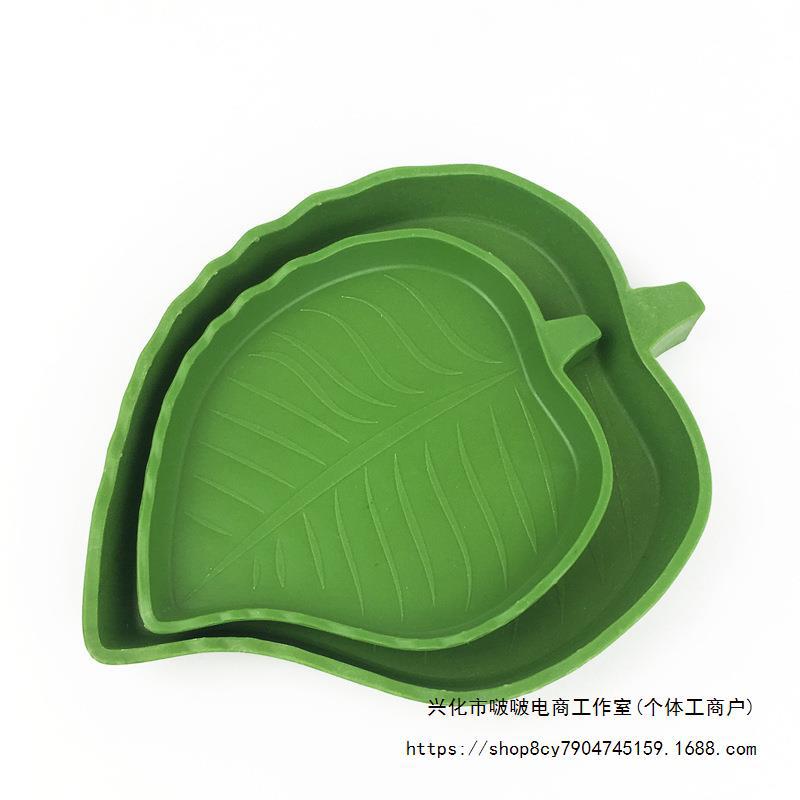 Leaves Food Basin Crawlers Basin Tortoise Palace Guard Corn Snake Crawlers Drinking Bowl Plastic Goods Green Ecology