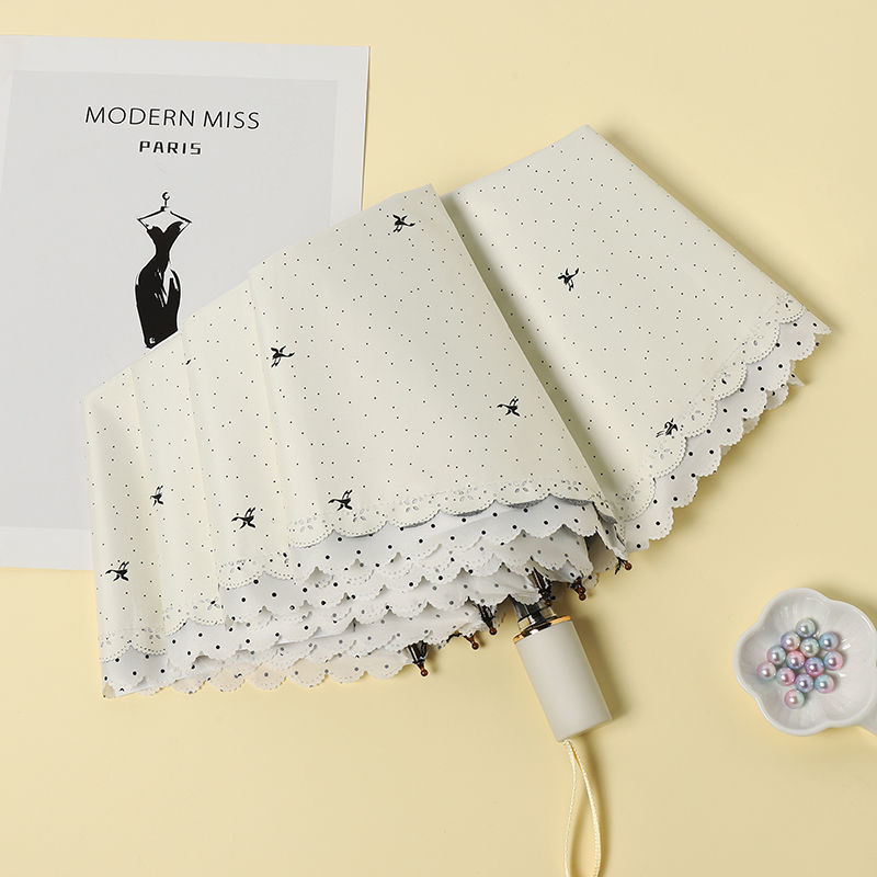 防晒伞韩版小清新黑胶晴雨两用防紫外线遮阳太阳伞约素雅新品厂家