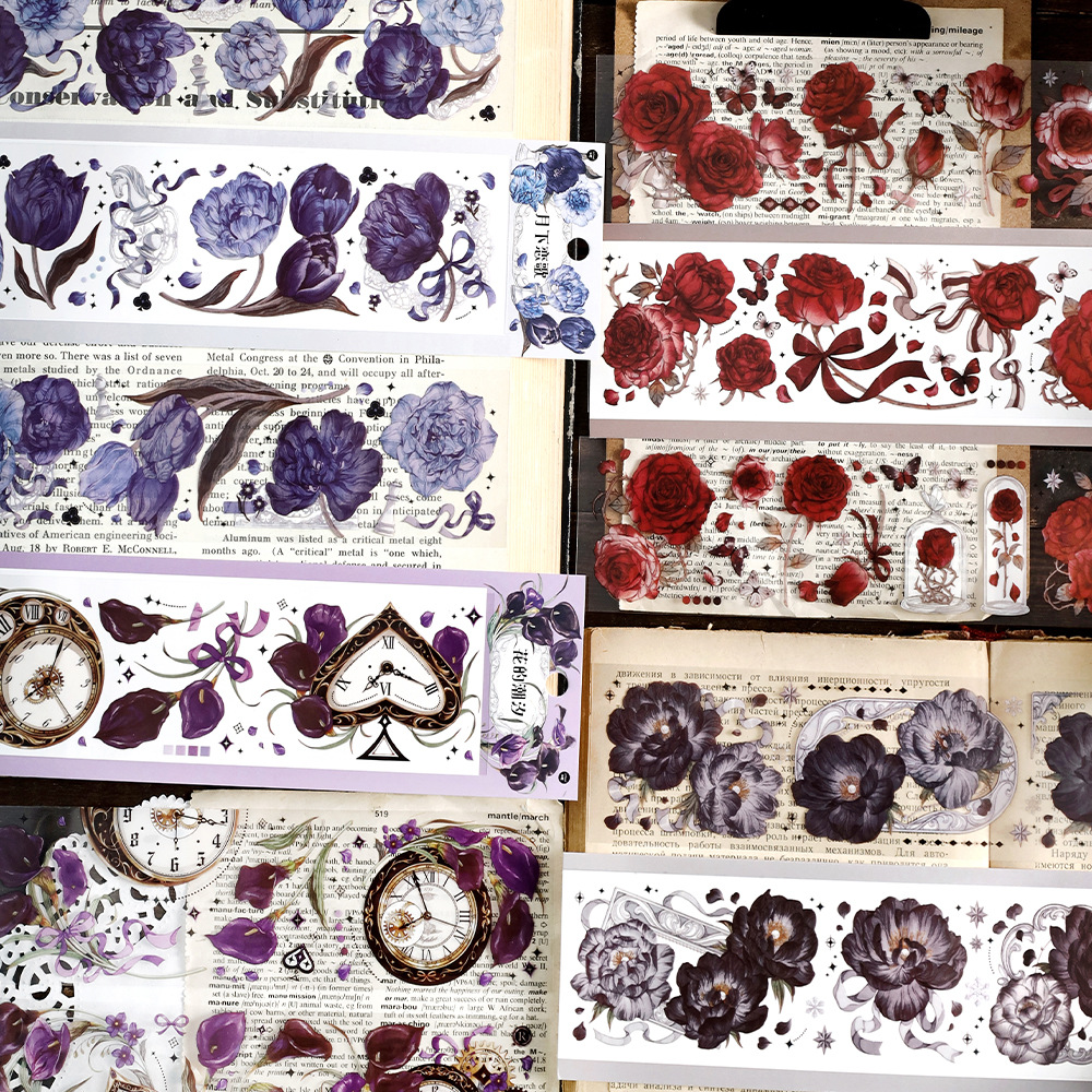 mepet特油长条胶带 四季钟情系列 手账素材装饰拼贴3张入-阿里巴巴