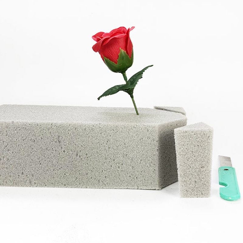 花泥 高密度泡沫板干花泥插干花的灰色泥婚庆布景插干花假花海绵