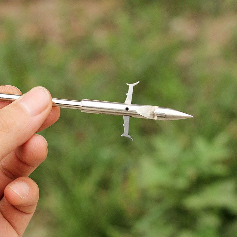 户外射击弹打鱼器材弓狼牙飞鲨鱼镖射鱼金属渔镖尖头射渔箭