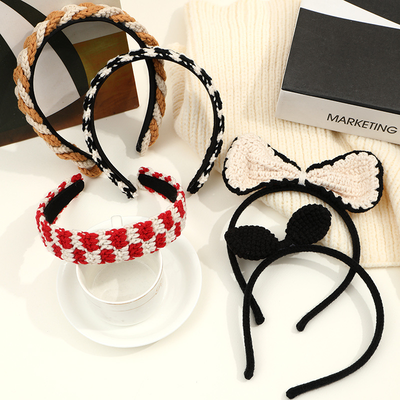 Internet-Famous and Vintage Elegant High Skull Top Headband Female 2023 New All Match Hairpin Face Wash Hair Band Headdress Hair Tie Hairpin