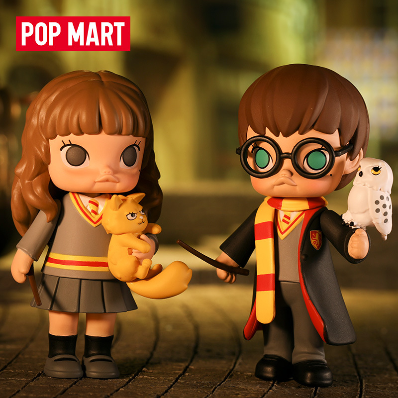 popmart molly哈利波特合作公仔吊卡手办玩具创意礼物