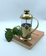 咖啡手冲电镀法压壶家用法式滤压壶咖啡过滤杯玻璃冲茶器